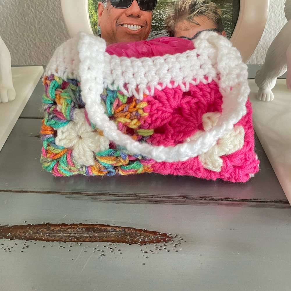 Colorful Crochet Women's Bag